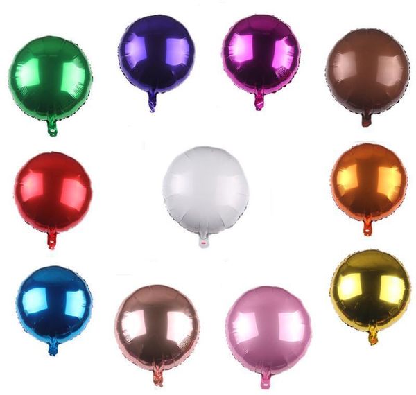 

18inch round foil metal colorful balloon baby shower wedding birthday party balloons festive party layout de bbyutt xmh_home