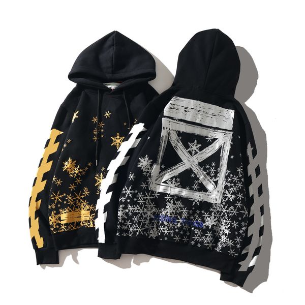 

plus cashmere hip hop fashion mens hoodies x printed hoodie women hooded casual harajuku pullovers streetwear, Black