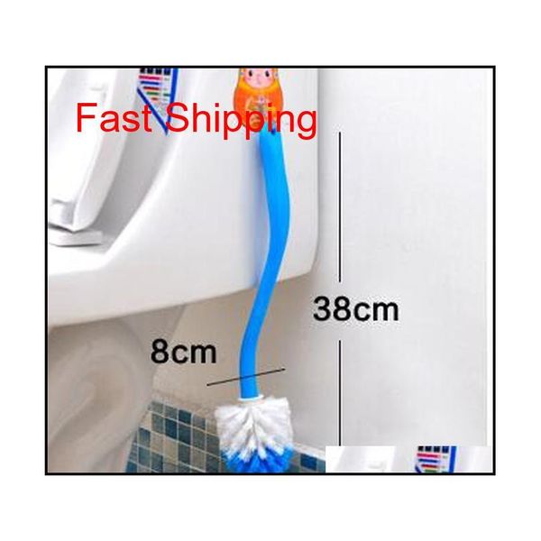 

portable toilet brush scrubber cleaner clean brush bent bowl qyleoj packing2010
