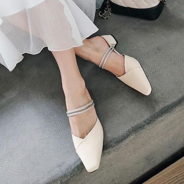 

big size 11 12 13 14 high heels sandals women shoes woman summer ladies baotou flash drill miller shoes, Black