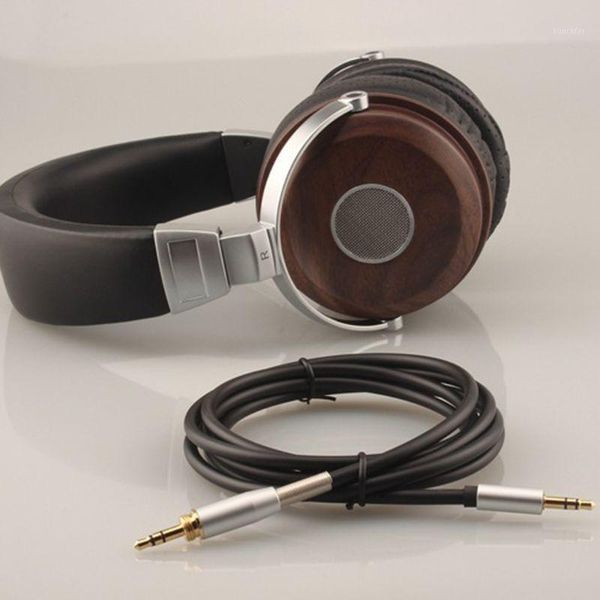 

foldable 3.5mm stereo wooden over-ear earphone headphone headset for pc lapcellphone tablet mp3 computer1