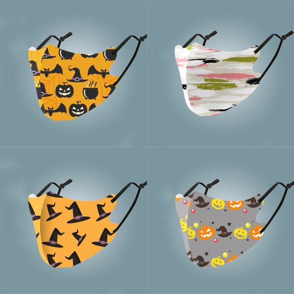

ice silk prectivelovely printed dust proof face mask mascherine anti droplets splashing mouth masks comfort#952, Black