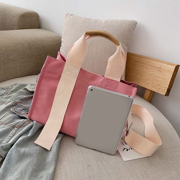 

2021 new canvas bag shoulder bag large capacity student tote portable nn 21011405dq