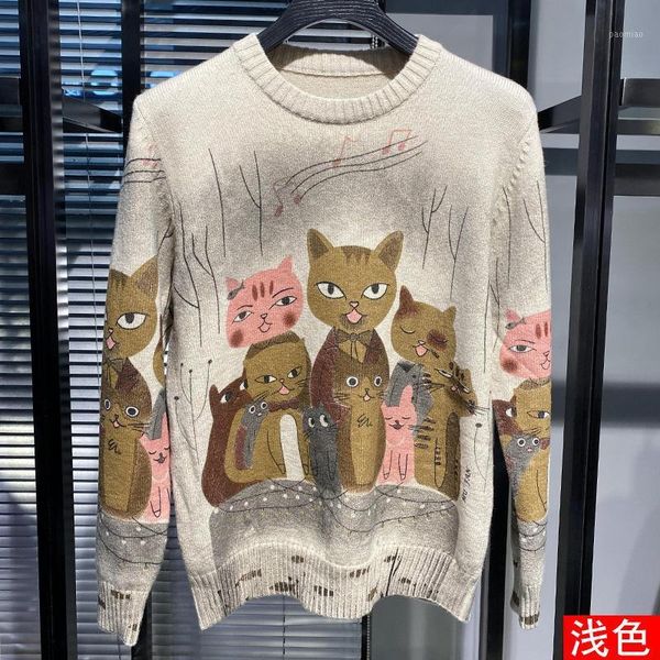 

bk1187 fashion men's sweaters 2020 runway european design party style men's clothing1, White;black