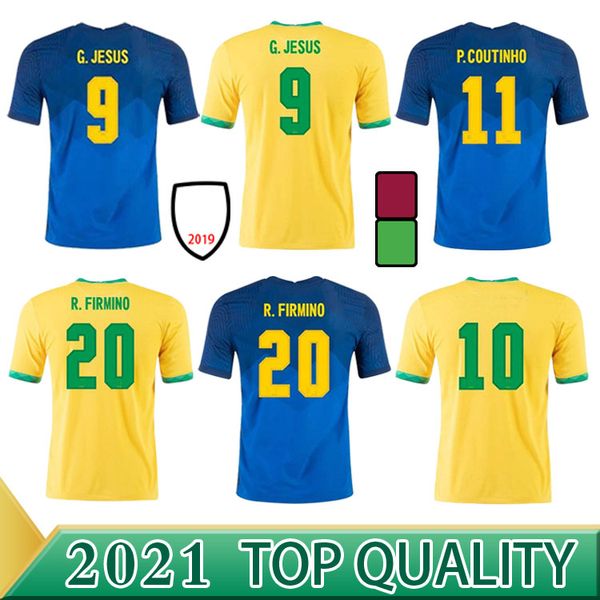 

thailand neres soccer jersey camiseta de futebol copa america 2021 g.jesus brasil coutinho vinicius football shirt men+kids sets, Black;yellow