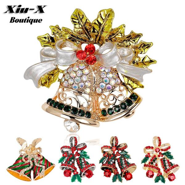 

christmas jewelry brooches for women girl cute bow christmas bells pins christmas gifts coat dress accessories qylsrf mywjqq