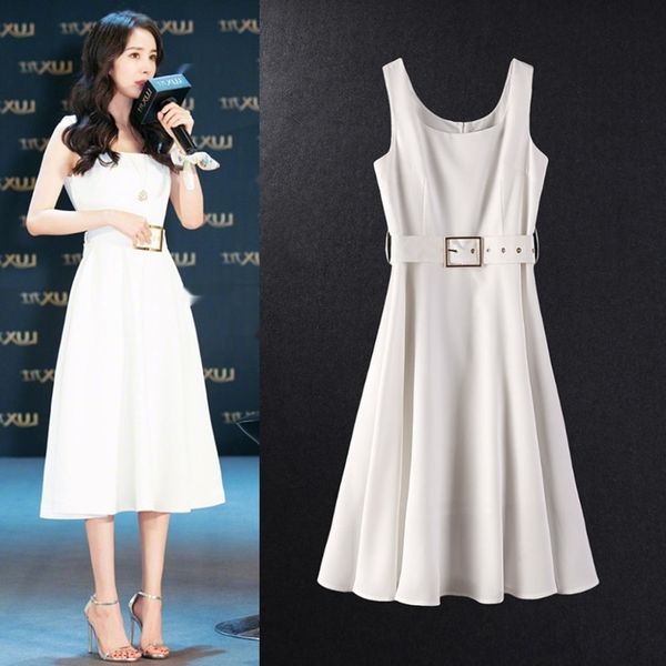 

j0jmp лето тонкого платье без рукавов ян ми звезды 2181 белых шифон юбки подвески skirtsling строп юбки новой подвязки платья женщины же w, Black;gray