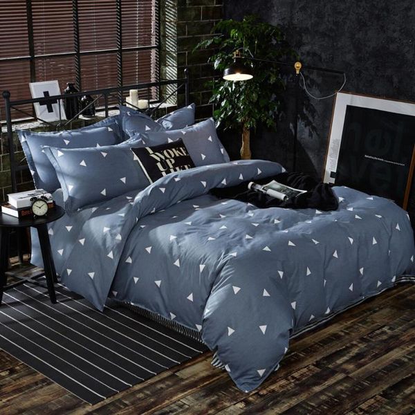 

bedding sets fashion simple style home bed skin friendly duvet cover flat sheet sheets winter full king single ,bed set