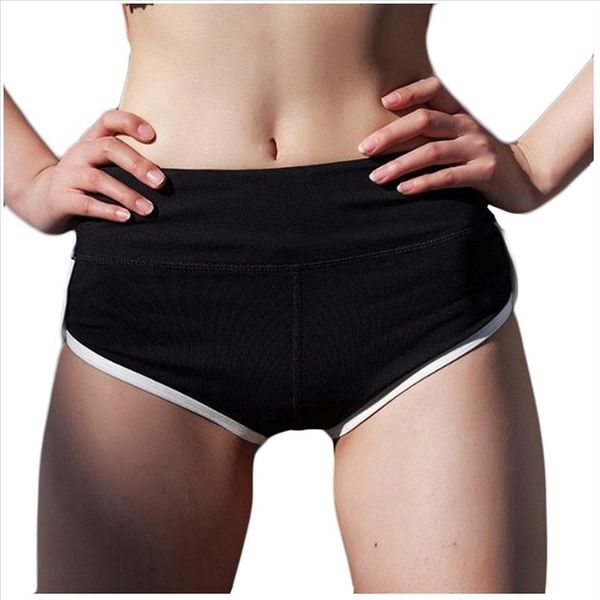 

scrunch shorts womens сплошной цвет эластичной группы спортивные бегущие фитнес досуга шорты кулоты спортивные femme падение доставки, White;black