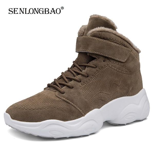 

men winter snow boots super warm men hiking boots waterproof leather sneakers outdoor non-slip work shoes 38-46, Black