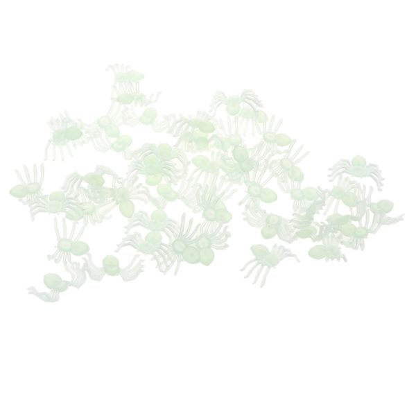 

50шт моделирование паук насекомые bug модель glow в dark образовательного шутки шутки игрушки мешок партии благосклонности светящихся