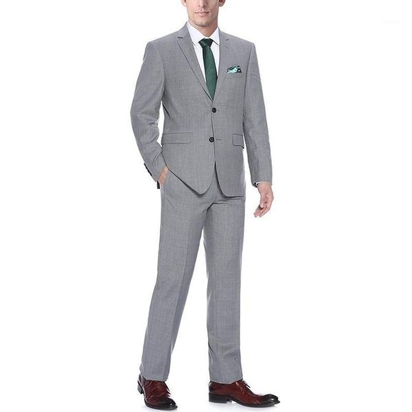 

men's classic business suits 2 piece slim fit jacket and pants set formal office 2 button blazer masculino costume homme mariage1, White;black