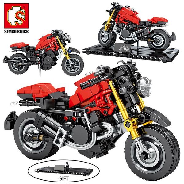 

sembo moc city speed motorbike model building blocks technic motorcycle creator motor car bricks educational toy for boys wmtfej rimmer