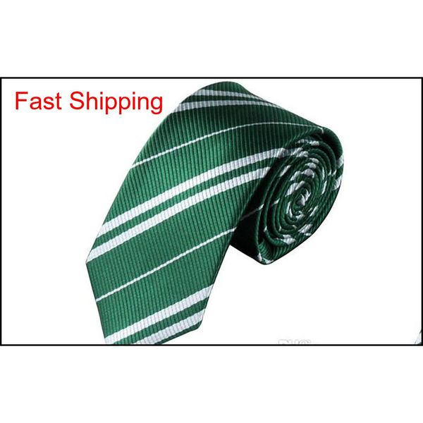 

striped neck tie for men school ties student gryffindo ravenclaw hufflepuff slytherin neck qylbqj queen66, Blue;purple
