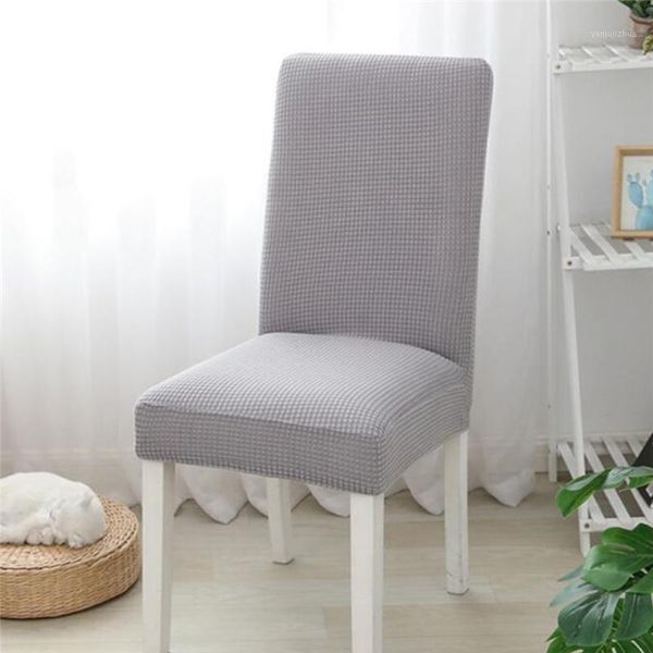 

super soft polar fleece fabric chair cover elastic spandex chair covers for dining room/kitchen stretch cover with back1