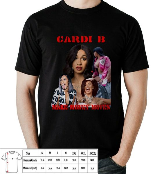 

cardi b make money moves t shirt black and white usa size sport hooded sweatshirt hoodie