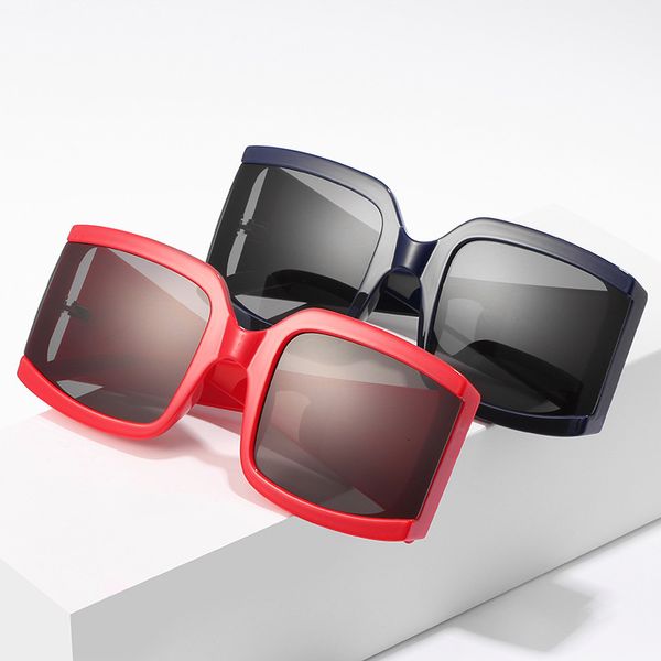 

2020 trending prodduct mens oversized sunglasses women street decoration black friday trending big sun glasses frame glasses eyewear, White;black