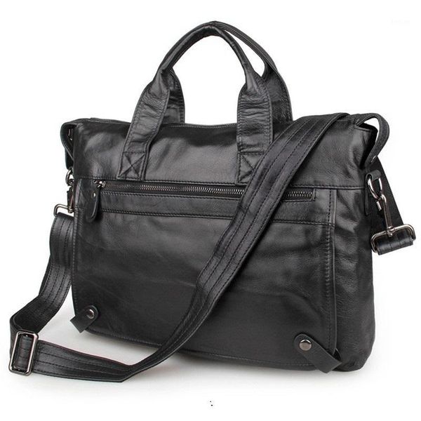 

business briefcase men bag men briefcase cow leather lapbag tote male office handbag shoulder bags for1