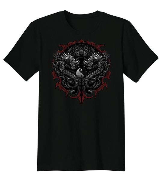 

asian tattoo tiger dragons ying yang fashion short sleeve sale % cool designs selling sport hooded sweatshirt hoodie t shirt