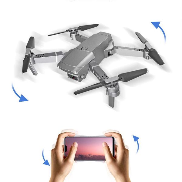 

e68 drone hd wide angle 4k wifi fpv drone video live recording quadcopter height to maintain drone camera remote controlled aircraft gift kk