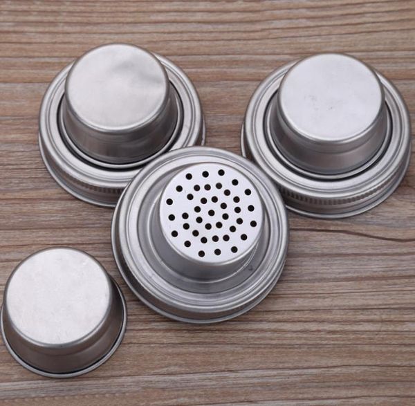 304 aço inoxidável mason jar lid plugue selagem de silicone 70mm calibre shaker pilas de ferrugem à prova de bebês cobertura quente venda sn5008