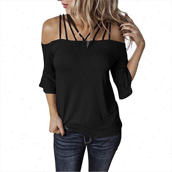 

womens and blouses womens shirt sling shoulder women elegant blouse blusas mujer de moda 2021 summer clothes, White