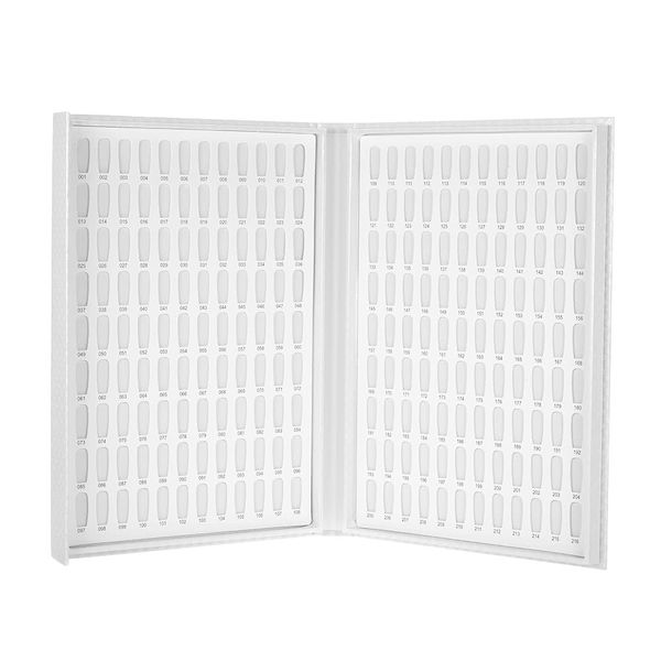 

professional 216/120 colors white nail gel polish display chart with tips nail polish color card chart nail art salon set