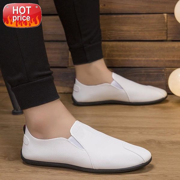 

hkxn 2020 spring new korean men's sports shoes fashion wild men's casual loafers shoes flat slip-on y2 #ii1k