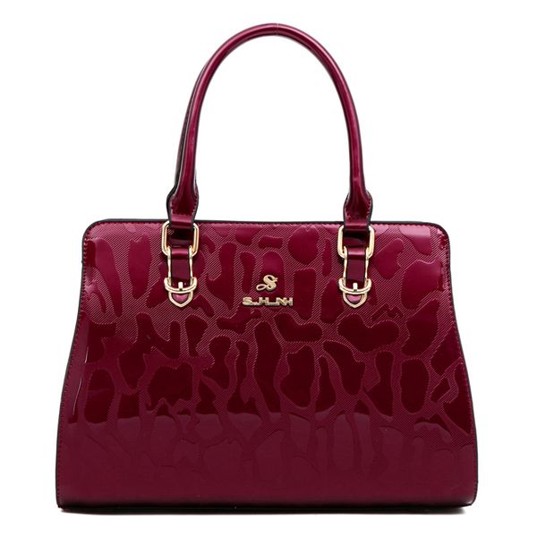 

2021 autumn and winter european and american fashion women's bright leather handbag slanting across women's bag