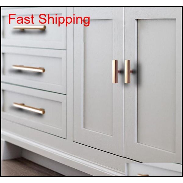 

modern brushed brass hexagon kitchen cabinet knobs handle gold tbar drawer dresser knobs cupboard bathroom fur qylawi new_dhbest