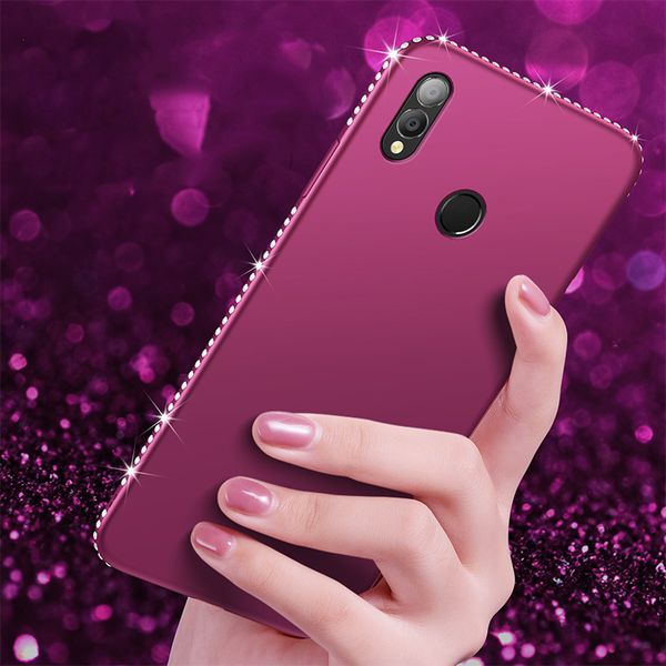 

пограничный случай телефона алмазный для huawei p30 p20 p9 p8 честь 9 mate 10 pro 20 lite p смарт мягкий силиконовый матовый luxury cover