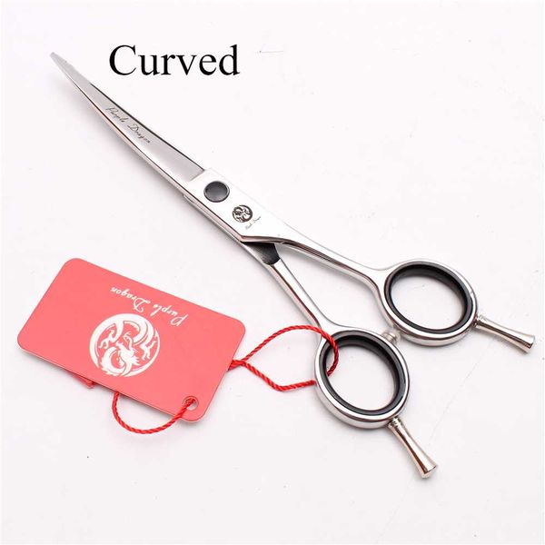 

5.5" 6" telfon 440c purple dragon z1028 pets hair clipper up curved cutting scissors haircut scissors professional hair