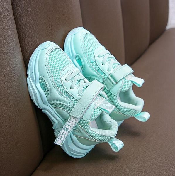 

осень детей повседневная обувь мальчики девушки беговые обувь дышащая радуга мягкие нижние нескользящие дети кроссовки детские спортивные об, Black