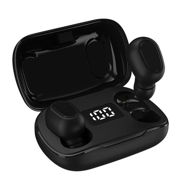 

headphones & earphones digital display wireless headset with charging compartment power call function nfc voice control