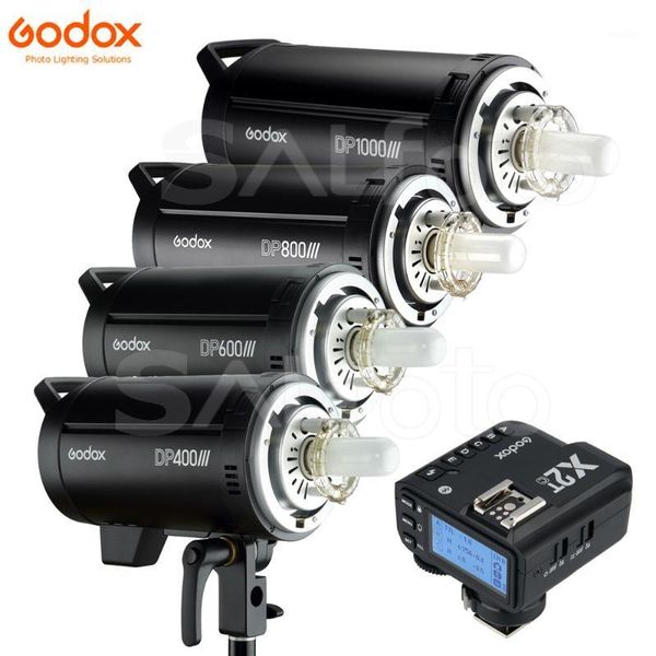 

godox dp400iii 400ws / dp600iii 600ws / dp800iii 800ws dp1200iii 1200ws + x2t 2.4g transmitter p studio strobe flash light1