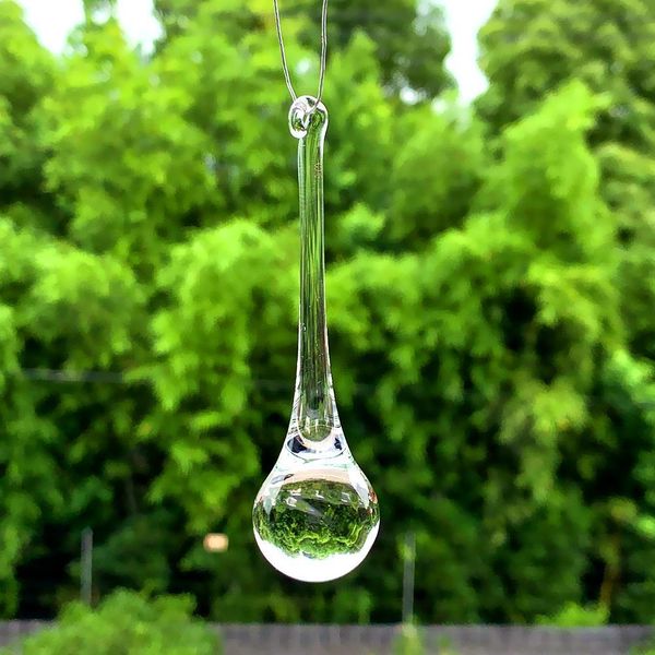 

80mm water drop pendant clear glass crystal suncatcher accessories for chandeliers crystals diy hanging ornament home decor h jllznj