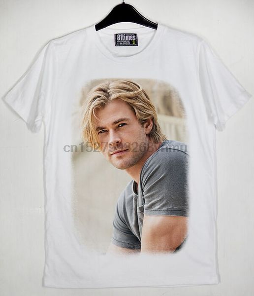 

chris hemsworth the dark world kim hyde th0r superhero white t-shirt sport hooded sweatshirt hoodie