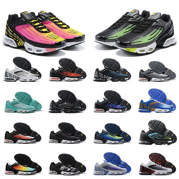 

2021 selling tuned tn plus 3 mens trainers women mens running shoes leath triple black white laser blue black red sports sneakers