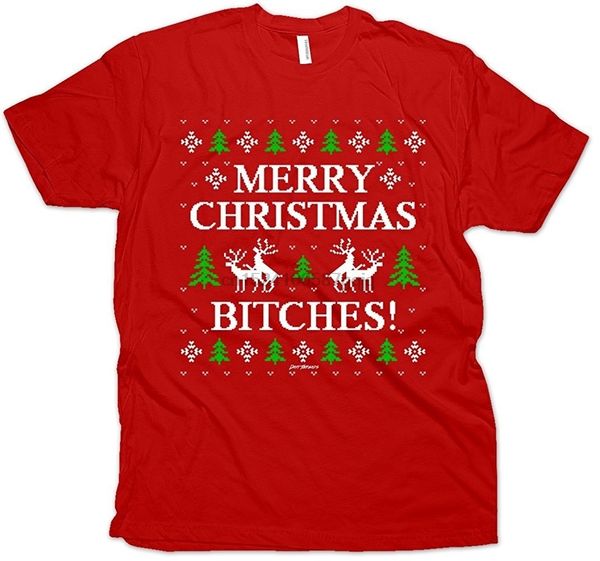 

ugly christmas sweater merry christmas horny reindeer men's tee hoodie designers t shirts sweatshirt