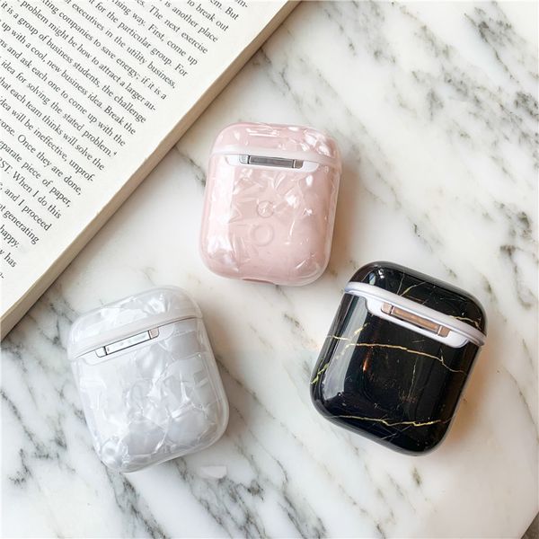 

marble for luxury designer airpods cases bluetooth earphone cute silicone for airpod case headphone charging bag for airpods 2 case
