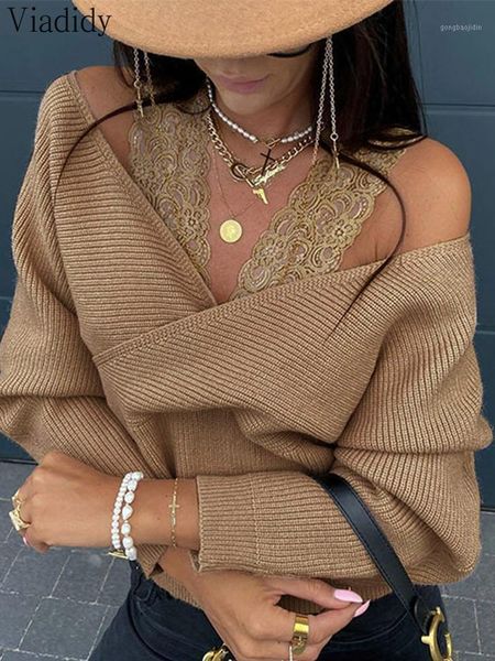 

women lace patchwork off shoulder autumn winter long sleeve pullover1, White;black