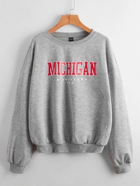 

letter graphic drop shoulder pullover r6rm#, White;black