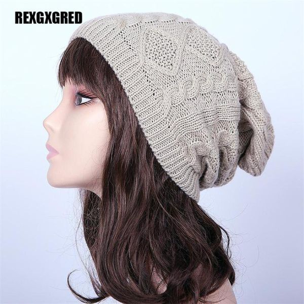 

womens fall fashion hats winterfor female knitted warm skullies, Blue;gray