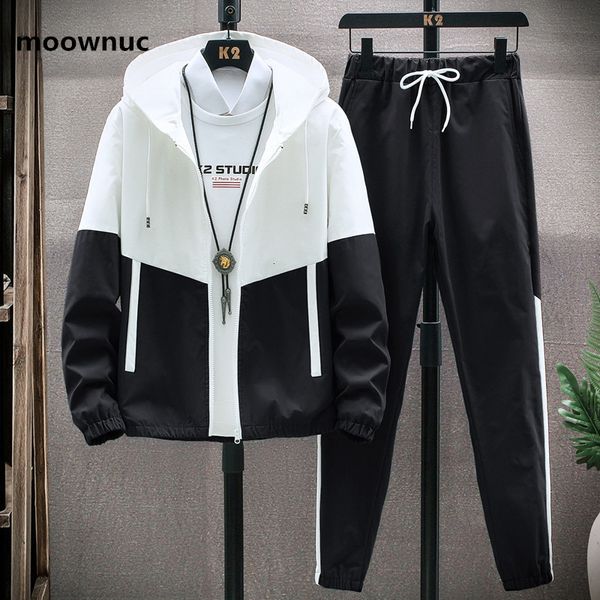 

2021 jacket pants spring new arrival high-quality student men young hoodies, with male hood, growing suit 70zm, Gray