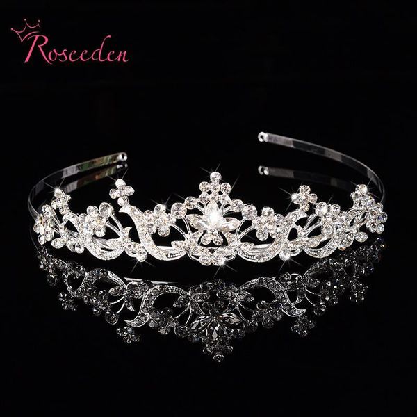 

fashion royal sparkling crystal luxury vintage hair crown wedding bridal hair accessories tiaras for prom party pageant re123, Golden;silver