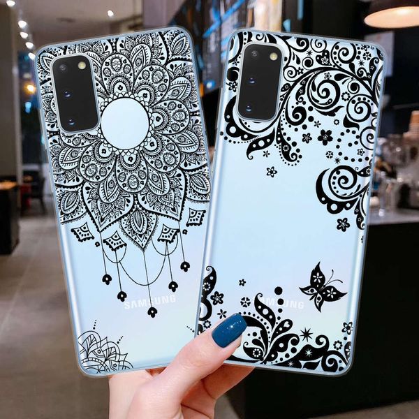 

sewqmobile phone cover and mandala lace samsung, soft tpu shell is samsung s8 s9 s10 s20 plus ultra note 10 lite pro, s20ultravtrvgt