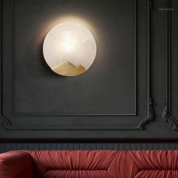 

modern marble wall lamp led copper wall scone light bedroom lamp stairs led light gold mount lighting luminaire home decor1