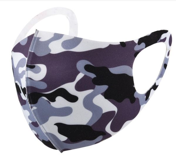 

pm2.5 camouflage cover face anti-bacterial camo mask respirator dustproof washable reusable silk cotton masks outletf6kc
