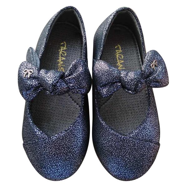 

kid's princess children's fashion single students' bow leather shoes t200709, Black;red