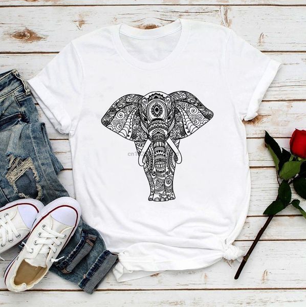 

artistic mandala elephant cute t shirt summer new white casual cool tshirt femme vintage streetwear t shirt sport hooded sweatshirt hoodie